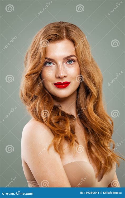 Elegant Red Head Woman. Perfect Red Haired Girl Stock Image - Image of candid, beautiful: 139380541