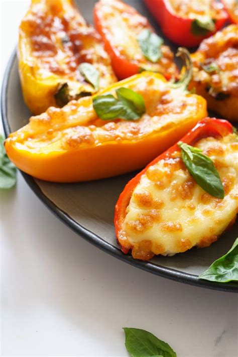 Air Fryer Stuffed Mini Sweet Peppers (Cream Cheese)