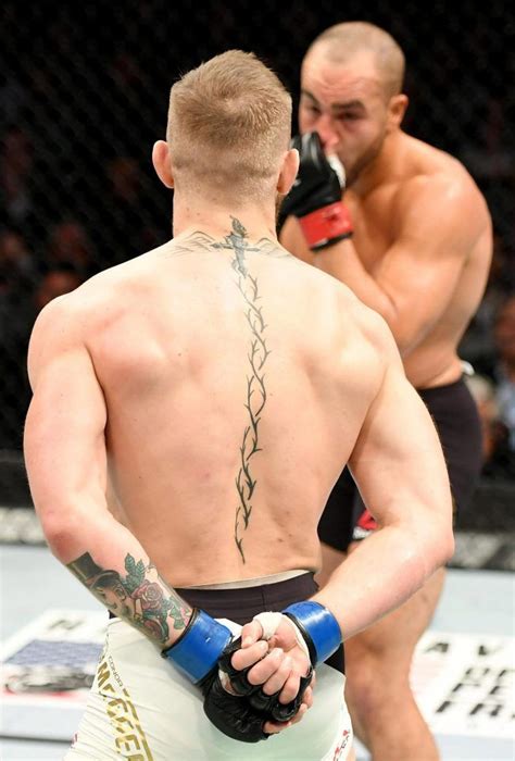 Conor mcgregor's spine tattoo | Conor mcgregor back tattoo, Conor ...