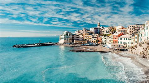 HD wallpaper: white concrete building near sea water, Italy, coast, 5k ...