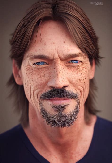 Color portrait of Kevin Sorbo with freckles, smile, | Midjourney | OpenArt
