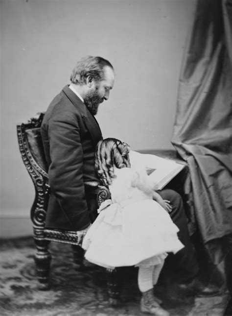 President James Garfield and his Daughter 1879 : r/OldSchoolCool