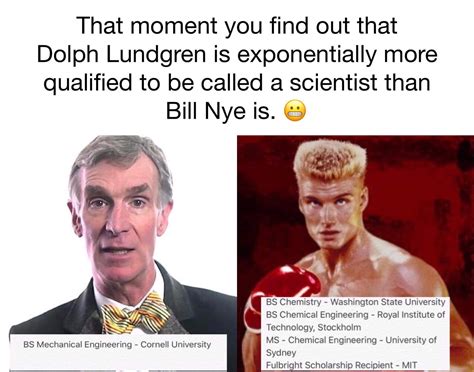 Bill Nye vs swedish boxer Dolph Lundgren (X-Post w/r/ClimateSkeptics) : r/Conservative