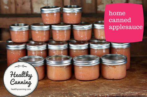 Canning applesauce - Healthy Canning