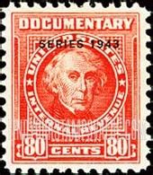 DOCUMENTARY ISSUE - Roger B. Taney 80c Carmine stamp price, value