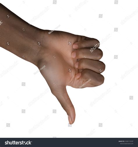 African American Black Hand Gesture Isolated Stock Photo 1030119187 | Shutterstock