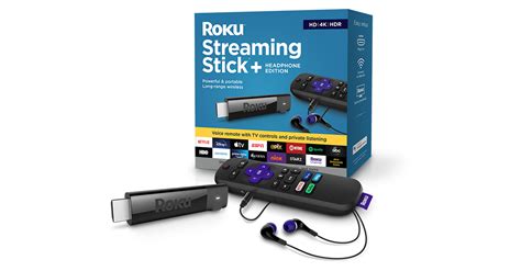 Roku® Streaming Stick®+ Headphone Edition | Powerful and portable | Roku