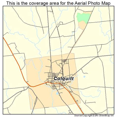 Aerial Photography Map of Colquitt, GA Georgia