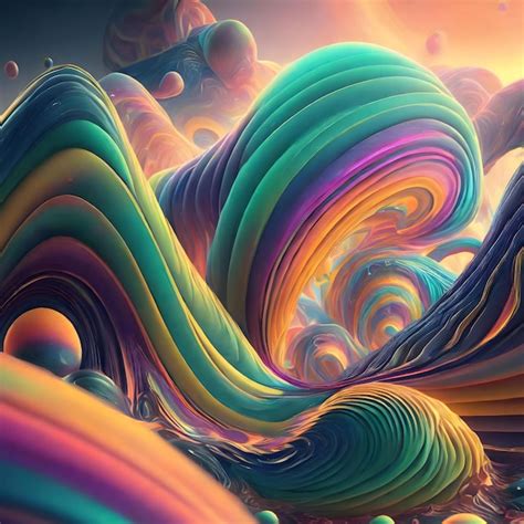 Premium Photo | Abstract 3D effect gradient Shapes