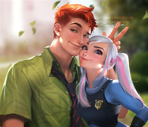 Nick n Judy by sakimichan on DeviantArt