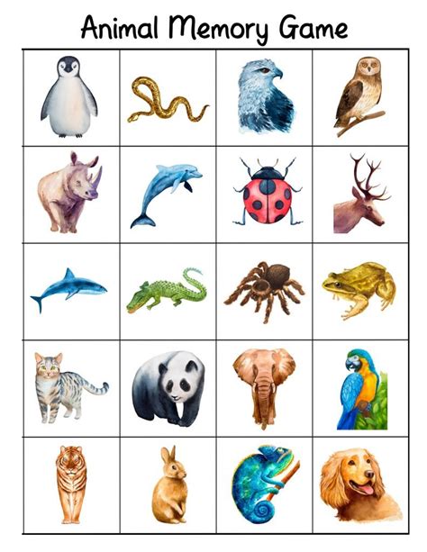 Free Printable Bilingual Animal Matching Cards And Memory Game - For Mommies By Mommy