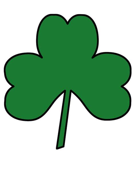 Shamrock Template Free Printable Cut Out for Crafts - A Crafty Life