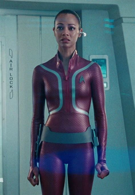 Zoe Saldana in red wetsuit from Star Trek Into Darkness | Zoe saldana ...