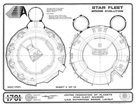 U.S.S. Enterprise 1701 Bridge Blueprints