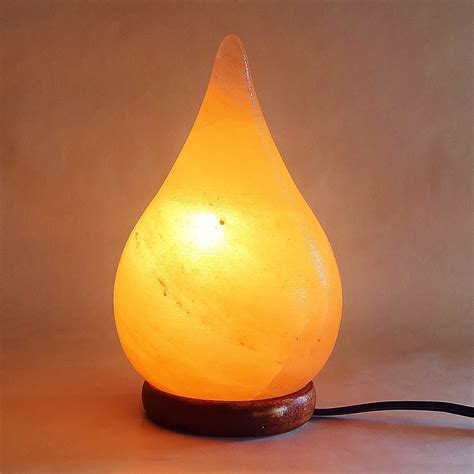 Himalayan CRAFTED TEAR DROP LAMP Salt Lamps Emit Negative Ions Which ...