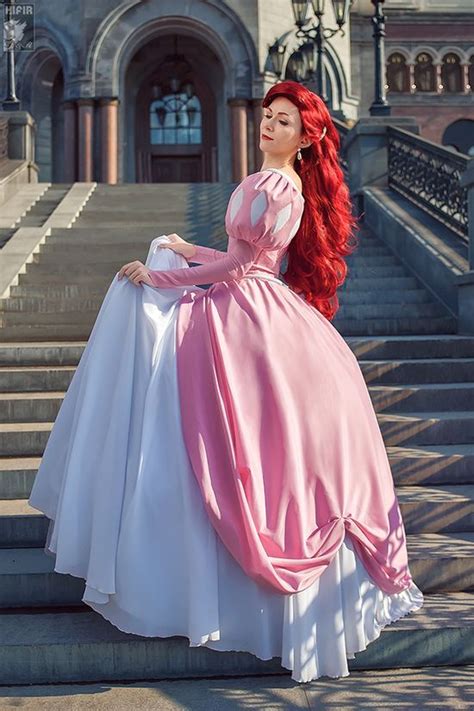 Ariel Cosplay Pink Dress