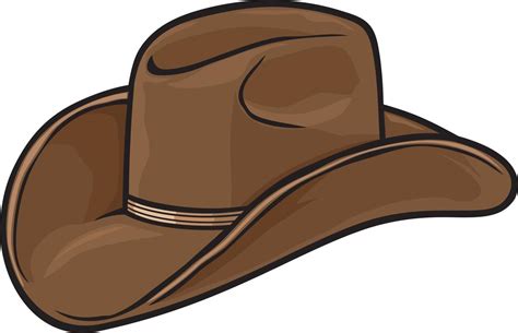 Brown Cowboy Hat 3195858 Vector Art at Vecteezy