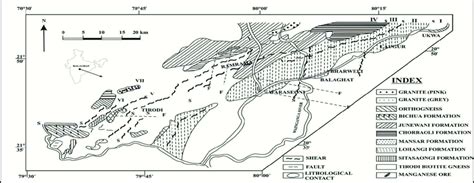 Generalized geological map of Balaghat district, Madhya Pradesh... | Download Scientific Diagram