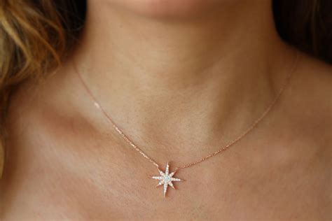 North Star Necklace / Polaris Necklace, Sterling Silver Star Necklace, Gift Ideas / Mom Gift ...