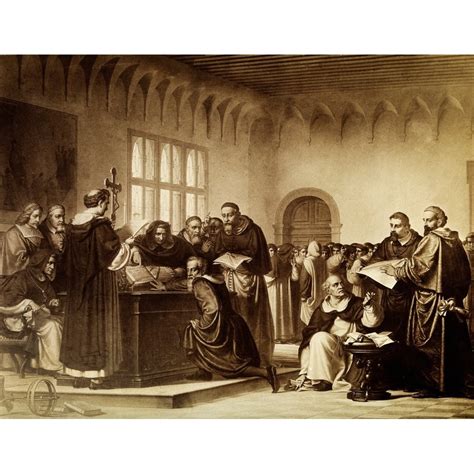 Galileo Galilei at his Trial 1633 Rolled Canvas Art - Science Source (36 x 24) - Walmart.com ...