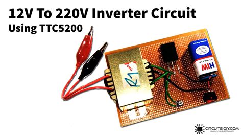 12V To 220V Inverter Circuit Using TTC5200 Power Transistor