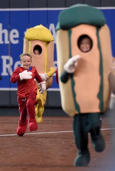 Watch the best hot dog race in Kauffman Stadium history