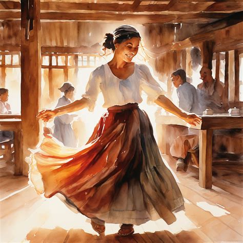 Watercolor painting of a village woman by Isaac Spidy 2 - Playground