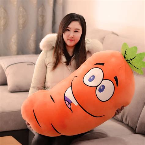 big plush carrot toy cute cartoon carrot pillow gift about 85cm-in Stuffed & Plush Animals from ...