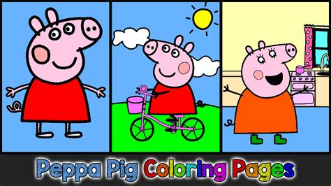 Peppa Pig Coloring Pages for Kids Peppa Pig Coloring Games Peppa Pig ...