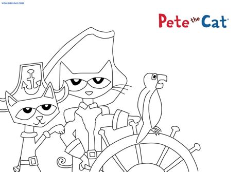 Pete the Cat coloring pages. Free coloring pages | WONDER DAY ...