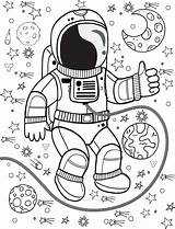 Free ASTRONAUT & SPACE Coloring Pages For Download Printable PDF sketch template