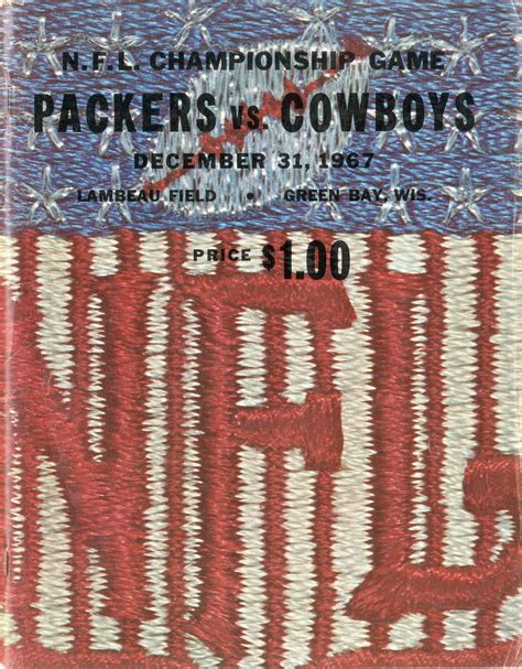 1967 "Ice Bowl" Program