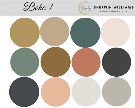 Boho Paint Color Palette Paint Scheme Earthy Sherwin Hong Kong | ubicaciondepersonas.cdmx.gob.mx