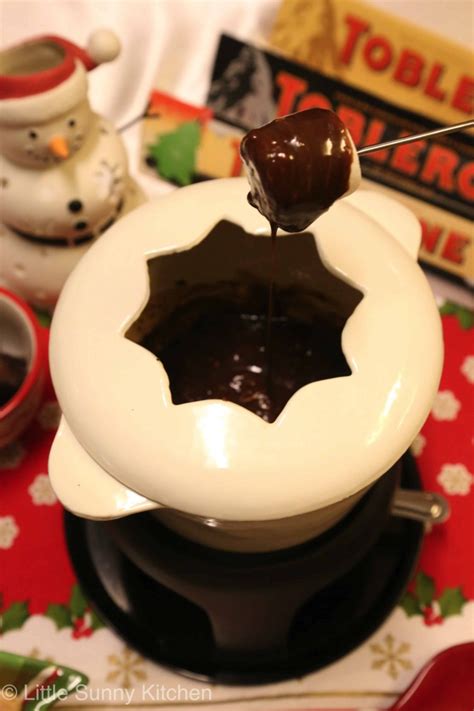 Toblerone Fondue - Little Sunny Kitchen