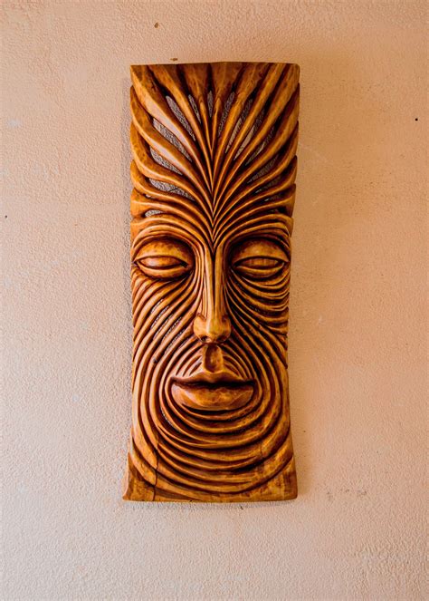 "We present to your attention a new wooden panel from the \"Faces\" series. Can be used as a ...