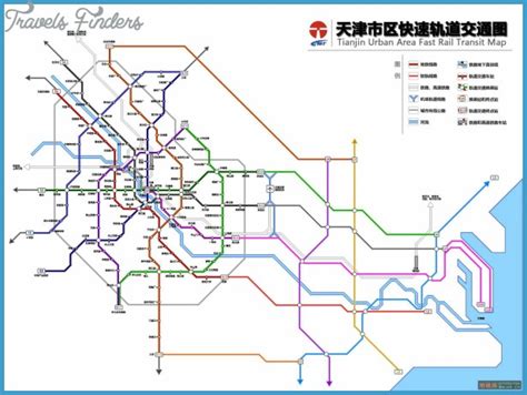 Tianjin Metro Map - TravelsFinders.Com