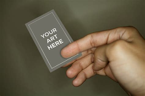 Vertical Business Card Mockup | FREE DOWNLOAD on Behance