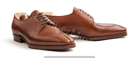 Men's handmade brown leather derby split toe oxfords, Custom leather ...