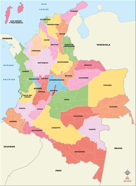 Colombia Map | Images and Photos finder