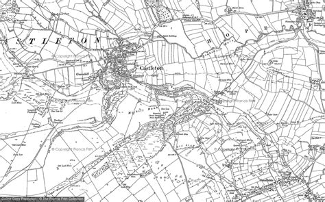 Historic Ordnance Survey Map of Castleton, 1880 - 1897