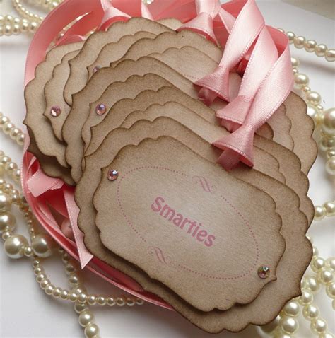 Candy Buffet Labels Pink Candy Buffet Custom Tags - Etsy