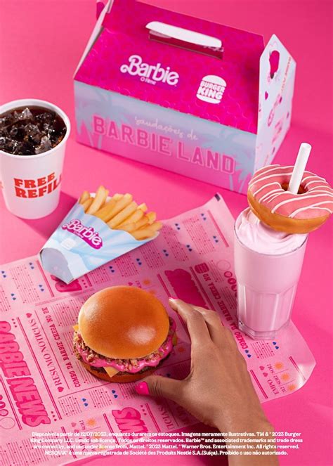 Burger King imagine un menu tout rose à l'occasion de la sortie du film Barbie