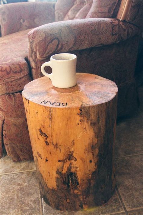 Stump with a story - End table stump | End tables, Dining table in kitchen, Diy table