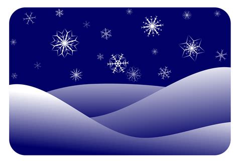 Clipart - winter scenery