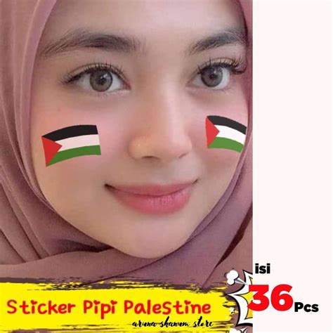 Palestine Cheek Sticker - Palestine Flag Sticker Cheek Patch | Shopee Philippines