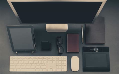 Apple Black Clean Computer Desk · Free Photo