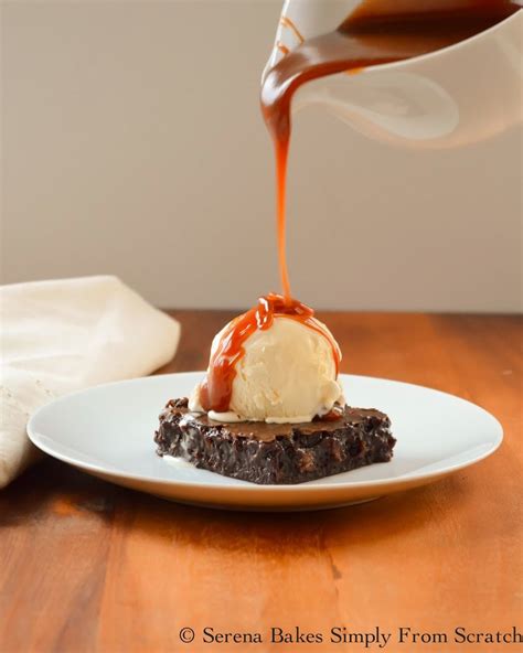 Dark Chocolate Macadamia Nut Brownies | Caramel recipes, Sweet sauce, Desserts