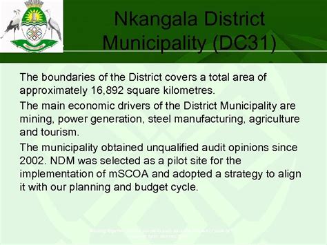 NKANGALA District Municipality Dr JS Moroka Thembisile Emakhazeni