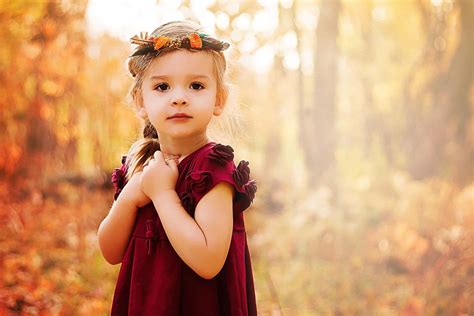 Download Autumn Child Portrait Wallpaper | Wallpapers.com