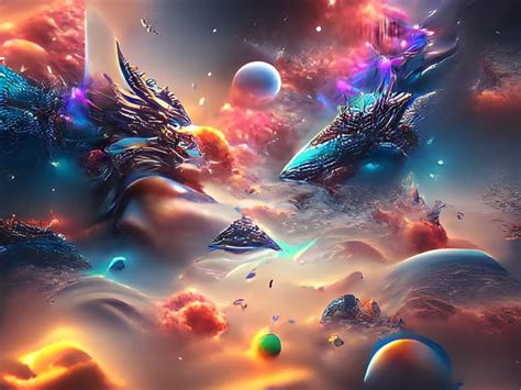 THE FANTASY OF UNIVERSE Digital by HOAI NGUYEN | Saatchi Art